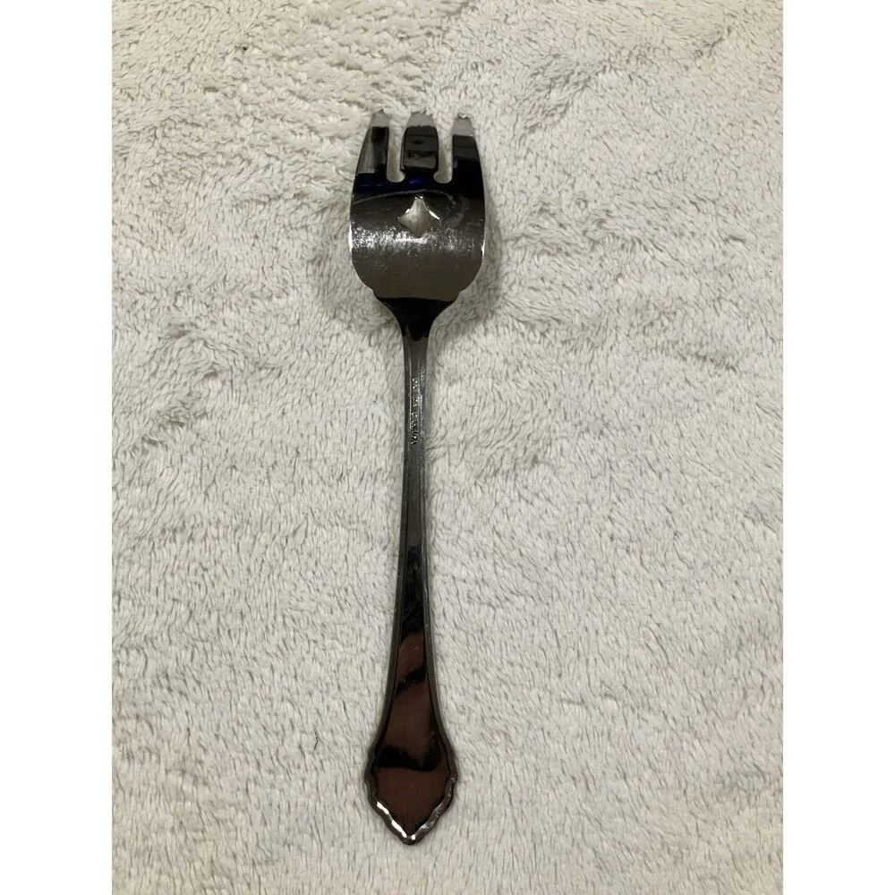 Rare Vintage Large Serving Fork Oneida Canada Classic MCM